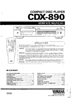 Yamaha CDX-890 - Service Manual